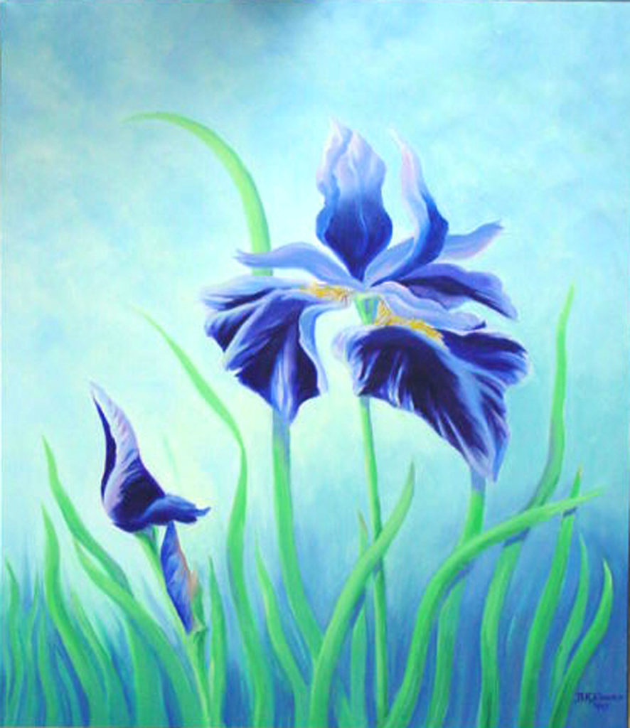 Purple Iris by Betty
